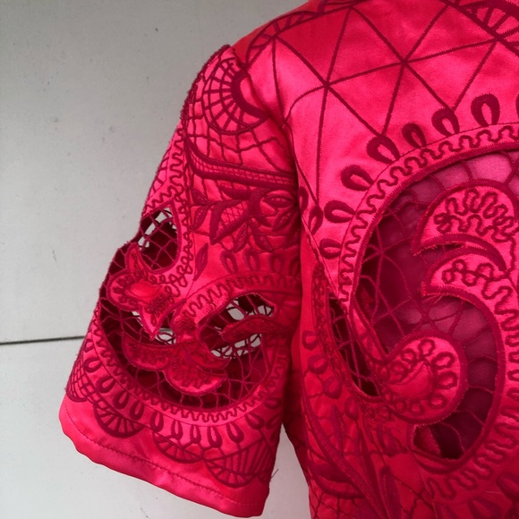 ASOS Women’s Hot Pink Dress Sz 12 - Picture 4 of 6